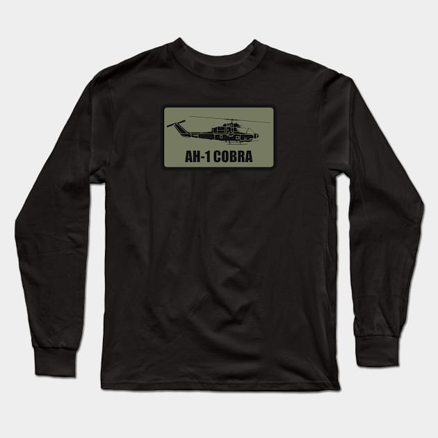 AH-1 Cobra Patch Long Sleeve T-Shirt by Tailgunnerstudios